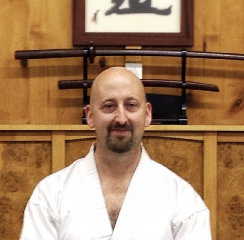 Dr. Rick Munn in his Aikido uniform.